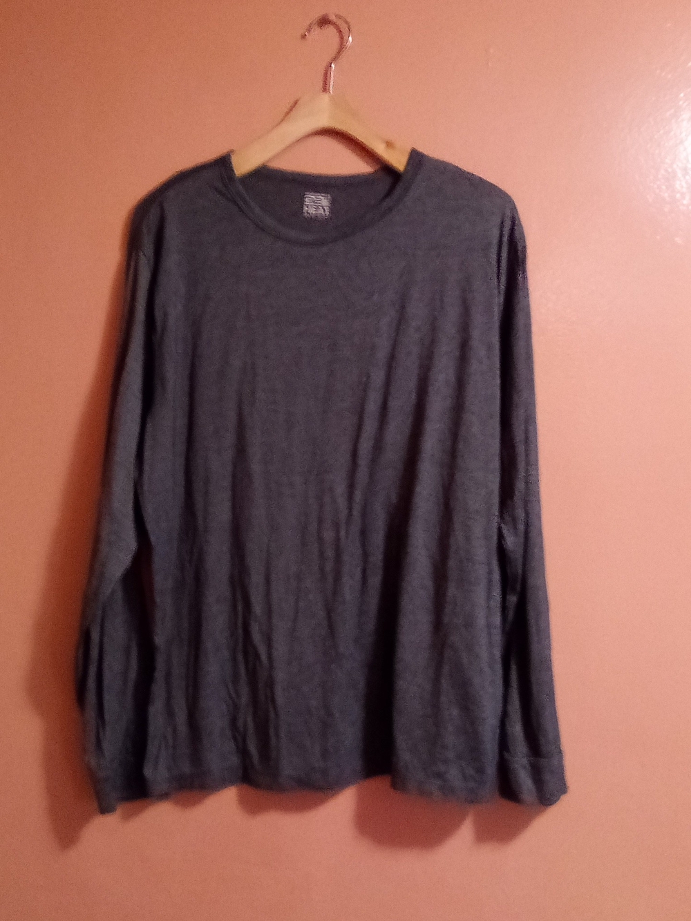 Men's Long-Sleeve Crewneck Shirt - Dark Gray ( Bag C )